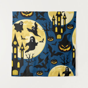 Tenture Arrière - plan d'Halloween. Motif sans joint avec