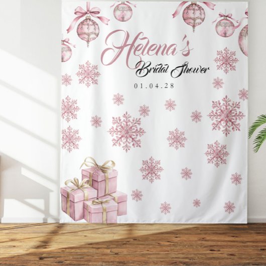 Tenture Arrière-plan du flocon rose | Fête des mariées d'h