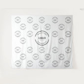 Tenture Arrière-plan du logo de l'entreprise Étape instant (Devant (Horizontal))