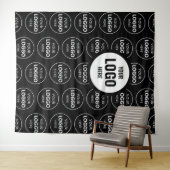 Tenture Arrière-Plan Du Logo De L'Entreprise Personnalisé  (En situation (horizontale))