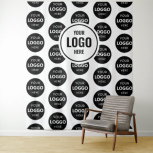 Tenture Arrière-Plan Du Logo De L'Entreprise Personnalisé