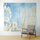 Tenture Arrière-plan du Mariage d'aquarelle florale person (En situation (horizontale))