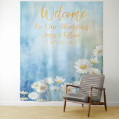 Tenture Arrière-plan du Mariage d'aquarelle florale person (En situation)