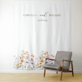 Tenture Arrière-plan du Mariage de Fleur sauvage de couleu (En situation)