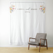 Tenture Arrière-plan du Mariage de Fleur sauvage de couleu (En situation)