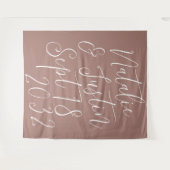 Tenture Arrière-plan du Mariage de script de calligraphie (Devant (Horizontal))