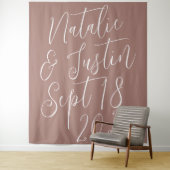 Tenture Arrière-plan du Mariage de script de calligraphie (En situation)