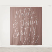 Tenture Arrière-plan du Mariage de script de calligraphie (Devant)
