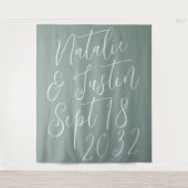 Tenture Arrière-plan du Mariage de script de calligraphie (Devant)