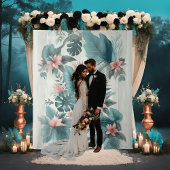 Tenture Arrière-plan du Mariage d'Essence Tropicale Lumièr