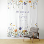 Tenture Arrière-plan du Mariage fleur sauvage (En situation)