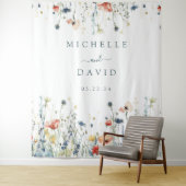 Tenture Arrière-plan du Mariage Fleur sauvage dynamique (En situation)