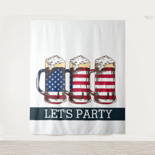 Tenture ARRIÈRE-PLAN DU PARTI AMERICAN Beer LETS