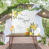 Tenture Arrière-plan du Wedding shower de citron de taille