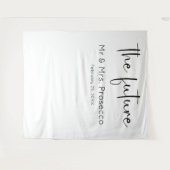 Tenture Arrière-plan du Wedding shower de script moderne (Devant (Horizontal))