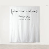 Tenture Arrière-plan du Wedding shower de script moderne (Devant)