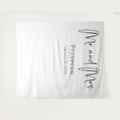 Tenture Arrière-plan du Wedding shower de script moderne (Devant (Horizontal))