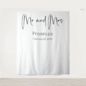 Tenture Arrière-plan du Wedding shower de script moderne (Devant)