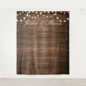 Tenture Arrière-plan en bois rustique - Fond photo Mariage (Devant)