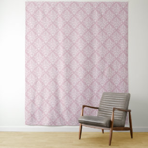 Tenture Arrière-plan en damas rose doux pour les influence