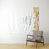 Tenture Arrière-plan Fête des mariées florale Citrus Cabin (En situation (horizontale))