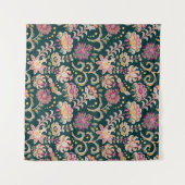 Tenture Arrière - plan floral rose foncé (Devant (Horizontal))