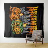 Tenture Arrière - plan Halloween Pumkin (En situation (horizontale))