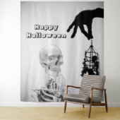 Tenture Arrière-plan Halloween squelette main (En situation)