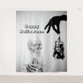 Tenture Arrière-plan Halloween squelette main (Devant)