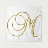 Tenture Arrière - plan initial de lettre alphabet (Devant)