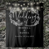 Tenture Arrière-plan Mariage à cordes noires et blanches