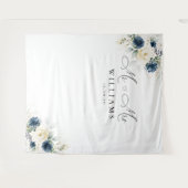 Tenture Arrière-plan Mariage de la Marine bleu et blanc (Devant (Horizontal))