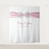 Tenture Arrière-plan Mariage d'infinité en diamant rose (Devant)