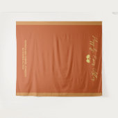 Tenture Arrière-plan mariage en terre cuite (Devant (Horizontal))