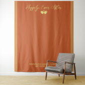 Tenture Arrière-plan mariage en terre cuite (En situation)