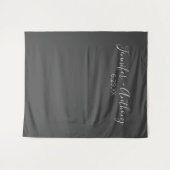 Tenture Arrière-plan Mariage minimal personnalisé (Devant (Horizontal))