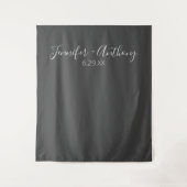 Tenture Arrière-plan Mariage minimal personnalisé (Devant)
