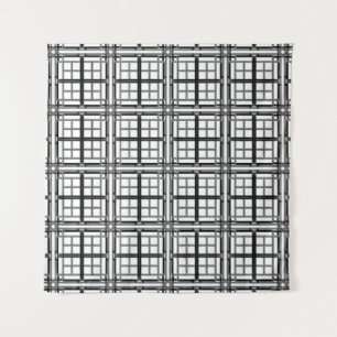 Tenture arrière - plan motif abstrait géométrique 3D gris.