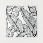 Tenture Arrière - plan motif de feuille de bananier sans c (Devant)