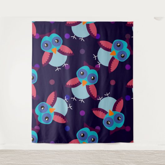 Tenture arrière - plan motif owl (Devant)