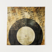 Tenture arrière - plan musical vintage (Devant (Horizontal))