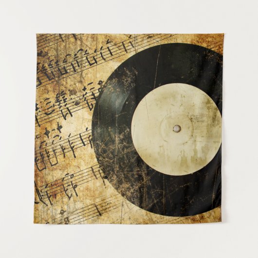 Tenture arrière - plan musical vintage (Devant)
