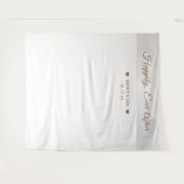 Tenture Arrière-plan personnalisé mariage (Devant (Horizontal))