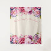 Tenture Arrière-plan photo de la fête de l'aquarelle flora (Devant)