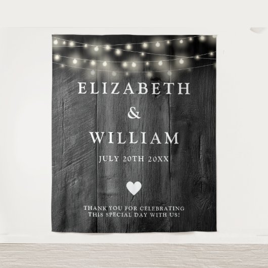 Tenture Arrière-plan photo en bois noir rustique (Devant)