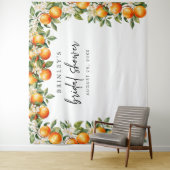 Tenture Arrière-plan photo Fête des mariées agrumes Orange (En situation)