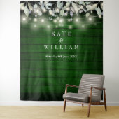 Tenture Arrière-plan photo Mariage en bois vert (En situation)