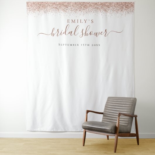 Tenture Arrière - plan photo rose Gold Parties scintillant (En situation)