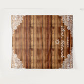 Tenture Arrière - plan photo Rustic Wood & Lace Bat mitzva (Devant (Horizontal))