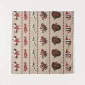 Tenture Arrière - plan sans couture avec vie marine - crab (Devant (Horizontal))